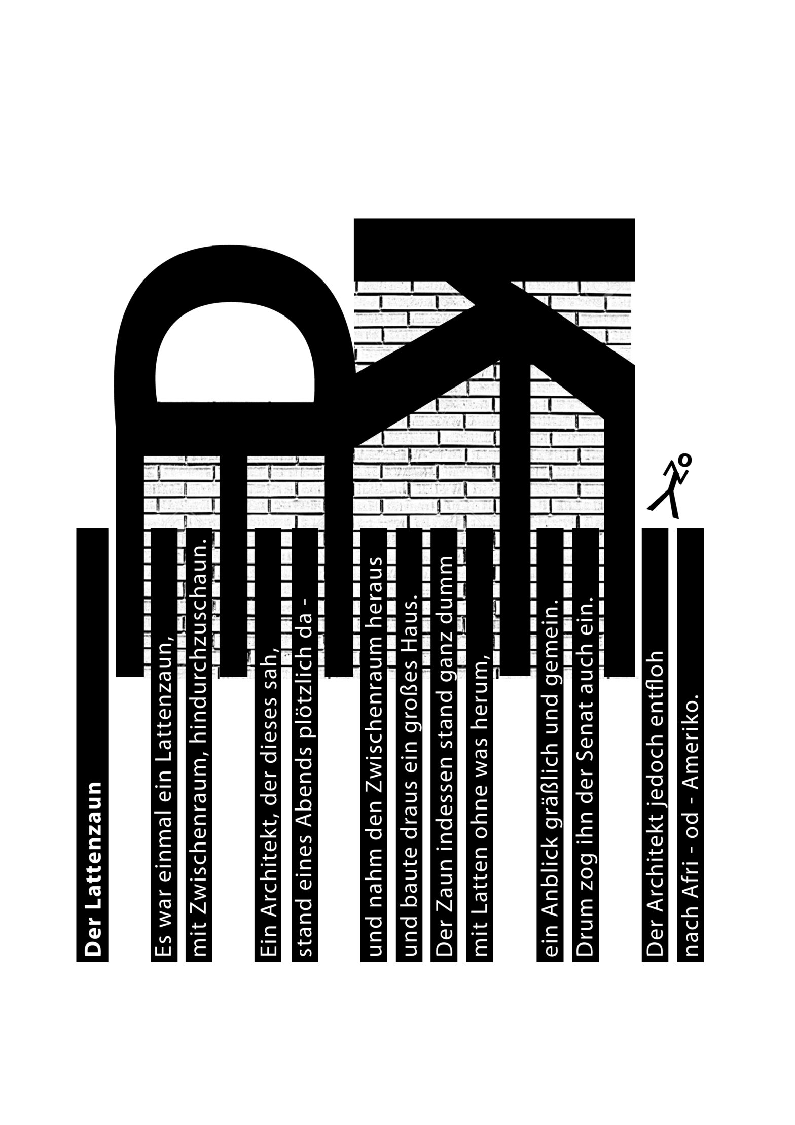 Christian Morgenstern, Der Lattenzaun