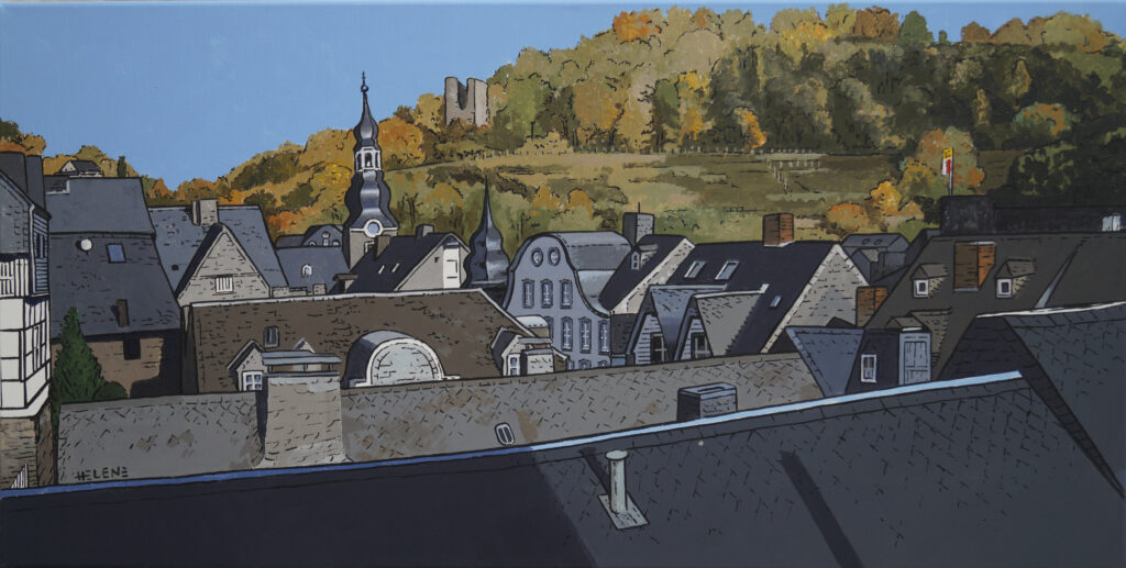 Helene Graphics Paintings Monschau autumn panorama