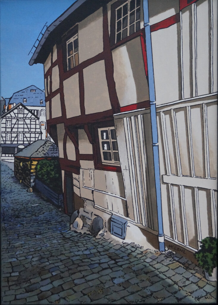 Helene Graphics Paintings Monschau Holzmarkt