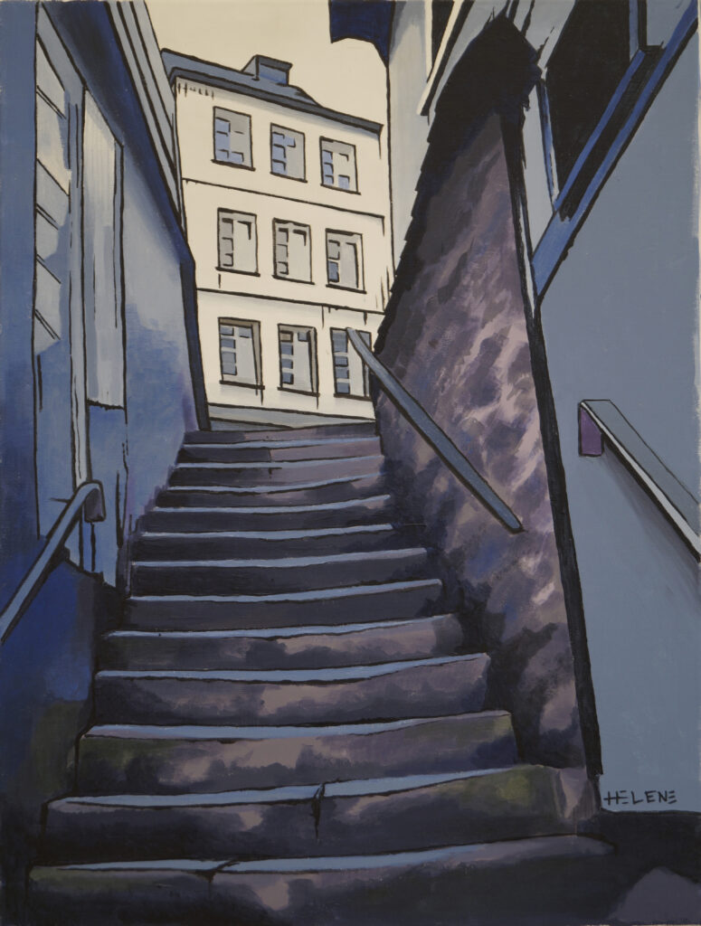 Helene Graphics Paintings Monschau Treppen