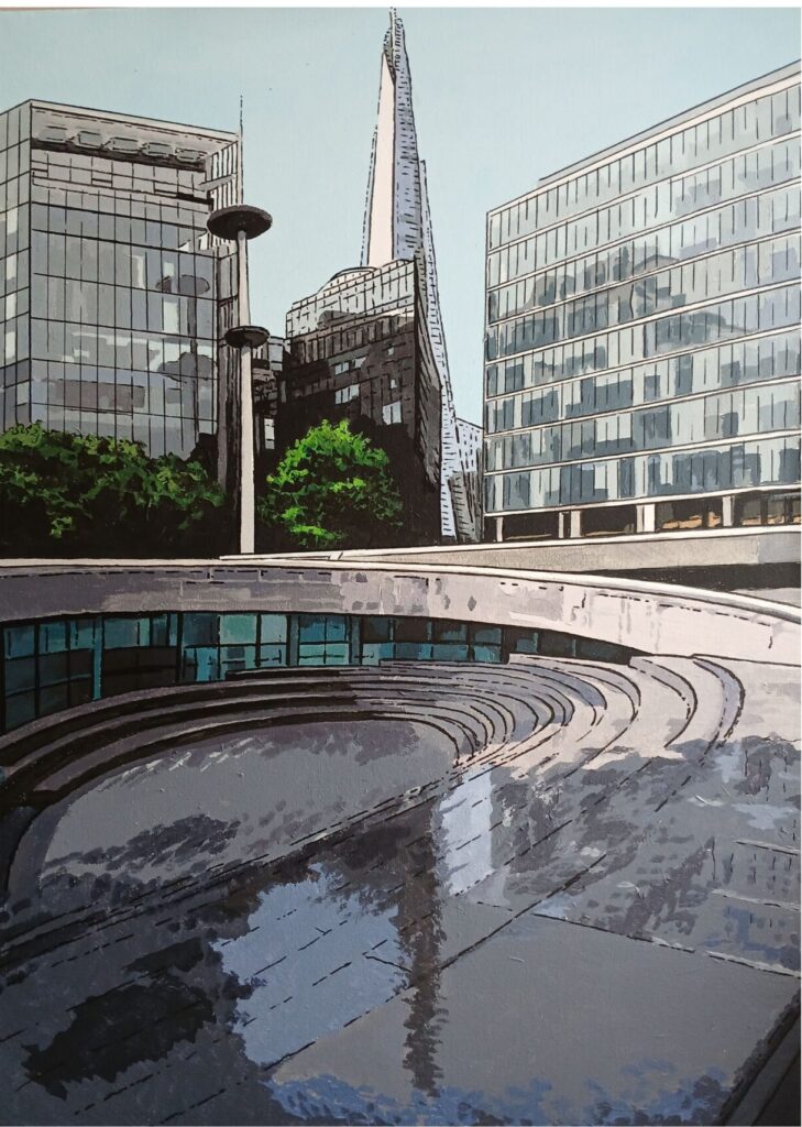 Helene Graphics Paintings London The Shard